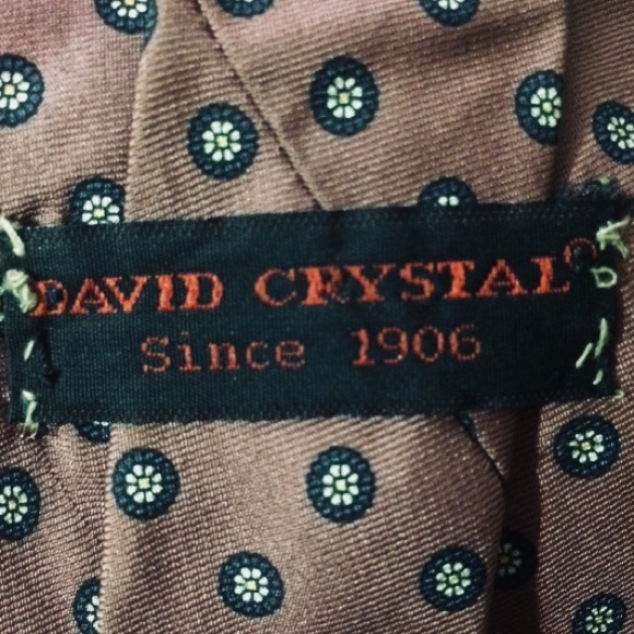 David Crystal Men’s Tie - Picture 1 of 8